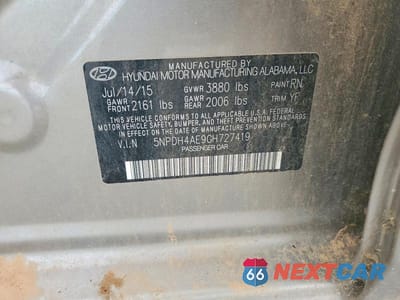 Zdjęcie 12 z 12 samochodu: 2016 HYUNDAI ELANTRA SE VIN:5NPDH4AE9GH727419 - miniatura