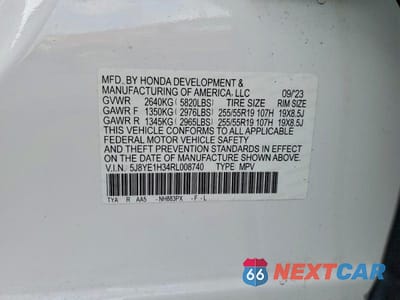 Zdjęcie 13 z 13 samochodu: 2024 ACURA MDX VIN:5J8YE1H34RL008740 - miniatura
