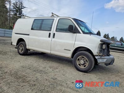 Czwarte zdjęcie samochodu z boku: 2002 CHEV EXPRESS G2500 VIN:1GCGG25RX21175754 - miniatura