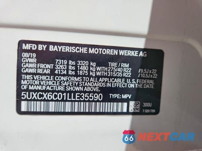 Zdjęcie 13 z 13 samochodu: 2020 BMW X7 M50I VIN:5UXCX6C01LLE35590 - miniatura