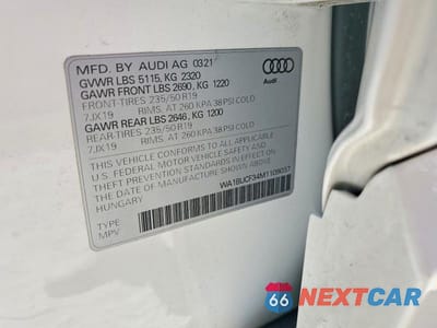 Zdjęcie 14 z 14 samochodu: 2021 AUDI Q3 PREMIUM PLUS 40 VIN:WA1BUCF34M1109037 - miniatura