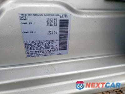 Zdjęcie 12 z 12 samochodu: 2024 NISSAN ALTIMA 2.5 SV VIN:1N4BL4DV9RN301823 - miniatura