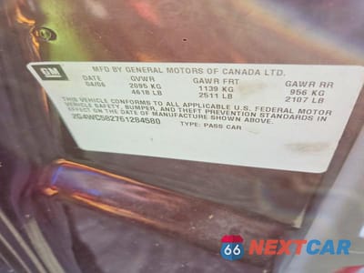 Zdjęcie 12 z 12 samochodu: 2006 BUICK LACROSSE CX VIN:2G4WC582761284580 - miniatura