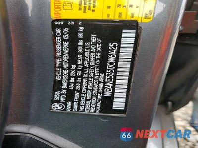 Zdjęcie 12 z 12 samochodu: 2007 BMW 525 I VIN:WBANE53517CW61425 - miniatura