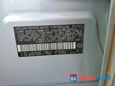 Zdjęcie 13 z 13 samochodu: 2014 LEXUS IS 350 VIN:JTHBE1D24E5014147 - miniatura