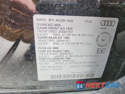 Zdjęcie 13 z 13 samochodu: 2024 AUDI SQ5 SPORTBACK PRESTIGE VIN:WA134AFYXR2151797 - miniatura