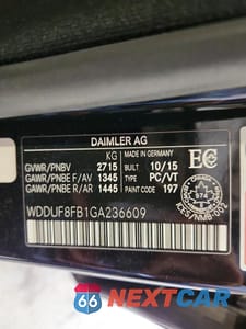 Zdjęcie 12 z 12 samochodu: 2016 MERCEDES-BENZ S 550 4MATIC VIN:WDDUF8FB1GA236609 - miniatura