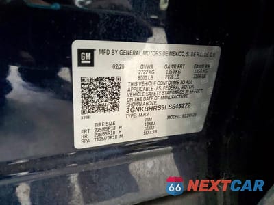 Zdjęcie 13 z 13 samochodu: 2020 CHEVROLET BLAZER 2LT VIN:3GNKBHRS9LS645272 - miniatura
