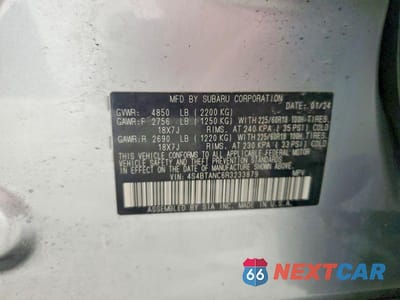 Zdjęcie 13 z 13 samochodu: 2024 SUBARU OUTBACK LIMITED VIN:4S4BTANC6R3233879 - miniatura