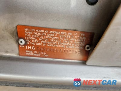Zdjęcie 12 z 12 samochodu: 1989 HONDA ACCORD LXI VIN:1HGCA5642KA002252 - miniatura