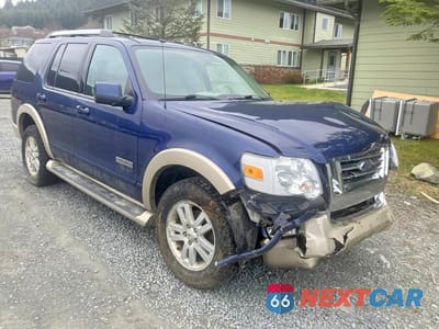 Czwarte zdjęcie samochodu z boku: 2007 FORD EXPLORER EDDIE BAUER VIN:1FMEU74E17UB21966 - miniatura
