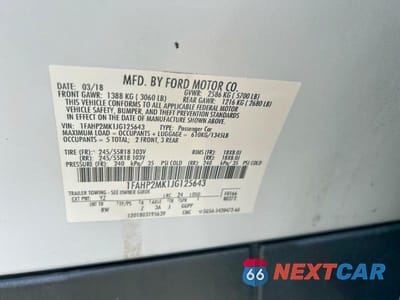 Zdjęcie 10 z 14 samochodu: 2018 FORD TAURUS POLICE INTERCEPTOR VIN:1FAHP2MK1JG125643 - miniatura