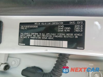 Zdjęcie 12 z 12 samochodu: 2013 VOLVO S60 T5 VIN:YV1612FS1D1226585 - miniatura