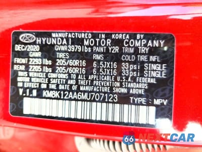 Zdjęcie 13 z 13 samochodu: 2021 HYUNDAI KONA SE VIN:KM8K12AA6MU707123 - miniatura