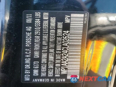 Zdjęcie 14 z 14 samochodu: 2012 PORSCHE CAYENNE VIN:WP1AA2A24CLA02624 - miniatura