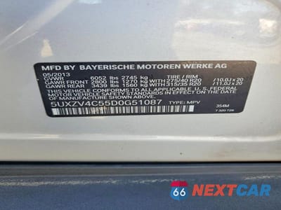 Zdjęcie 13 z 13 samochodu: 2013 BMW X5 XDRIVE35I VIN:5UXZV4C55D0G51087 - miniatura