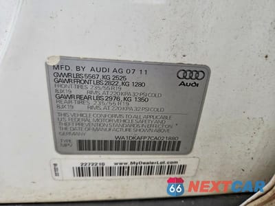 Zdjęcie 12 z 12 samochodu: 2012 AUDI Q5 PREMIUM PLUS VIN:WA1DKAFP7CA021880 - miniatura
