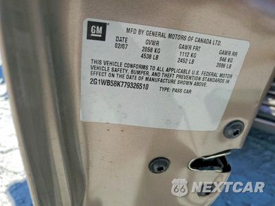 Zdjęcie 13 z 13 samochodu: 2007 CHEVROLET IMPALA LS VIN:2G1WB58K779326510 - miniatura