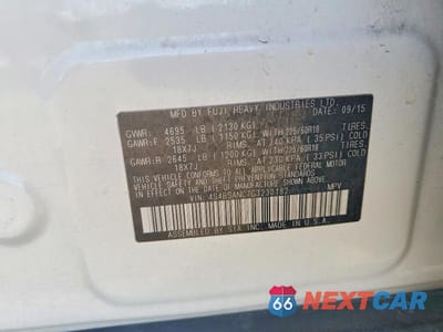 Zdjęcie 12 z 12 samochodu: 2016 SUBARU OUTBACK 2.5I LIMITED VIN:4S4BSANC7G3230182 - miniatura