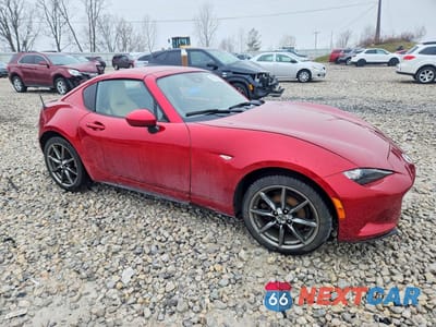 Czwarte zdjęcie samochodu z boku: 2019 MAZDA MX-5 MIATA GRAND TOURING VIN:JM1NDAM75K0304421 - miniatura