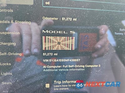 Zdjęcie 9 z 13 samochodu: 2021 TESLA MODEL S VIN:5YJSA1E65MF438657 - miniatura