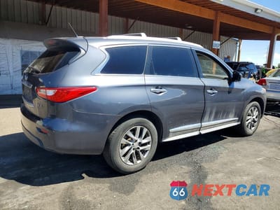 Trzecie zdjęcie samochodu z tyłu: 2013 INFINITI JX35 BASE VIN:5N1AL0MM4DC310306 - miniatura