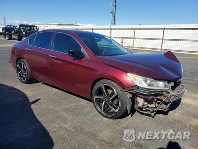 Czwarte zdjęcie samochodu z boku: 2017 HONDA ACCORD LX VIN:1HGCR2F39HA216694 - miniatura