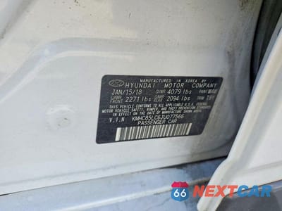 Zdjęcie 13 z 13 samochodu: 2018 HYUNDAI IONIQ LIMITED VIN:KMHC85LC6JU077566 - miniatura