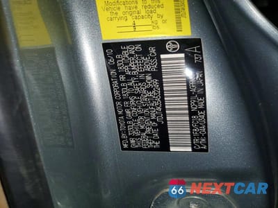 Zdjęcie 12 z 12 samochodu: 2010 TOYOTA YARIS BASE VIN:JTDJT4K35A5322499 - miniatura