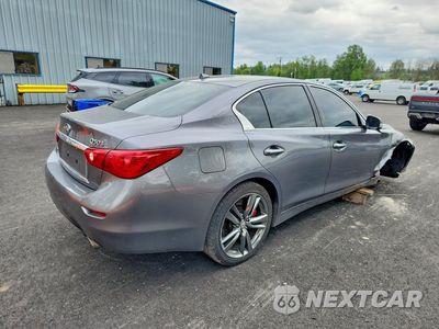 Trzecie zdjęcie samochodu z tyłu: 2014 INFINITI Q50 SPORT VIN:JN1BV7AR4EM697756 - miniatura
