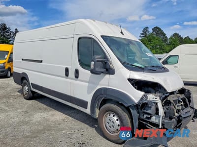 Czwarte zdjęcie samochodu z boku: 2023 RAM PROMASTER 3500 DELIVERY VAN VIN:3C6MRVJG5PE532238 - miniatura