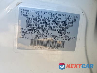 Zdjęcie 13 z 13 samochodu: 2020 NISSAN KICKS SR VIN:3N1CP5DV9LL509235 - miniatura