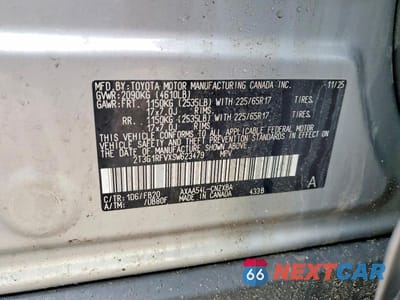 Zdjęcie 13 z 13 samochodu: 2025 TOYOTA RAV4 LE VIN:2T3G1RFVXSW623479 - miniatura