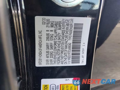 Zdjęcie 13 z 13 samochodu: 2020 HONDA ACCORD SPORT VIN:1HGCV1F37LA066342 - miniatura
