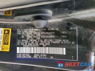 Zdjęcie 13 z 13 samochodu: 2019 TOYOTA HIGHLANDER LE VIN:5TDZARFH5KS055551 - miniatura