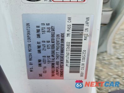 Zdjęcie 12 z 12 samochodu: 2016 MAZDA 3 SPORT VIN:JM1BM1U76G1336802 - miniatura
