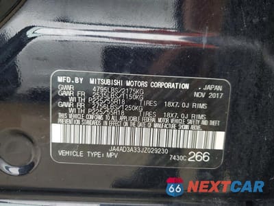 Zdjęcie 12 z 12 samochodu: 2018 MITSUBISHI OUTLANDER SE VIN:JA4AD3A33JZ029230 - miniatura