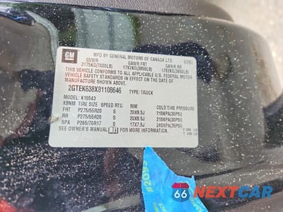 Zdjęcie 13 z 13 samochodu: 2008 GMC NEW SIERRA K1500 DENALI VIN:2GTEK638X81108646 - miniatura