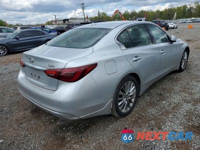 Trzecie zdjęcie samochodu z tyłu: 2019 INFINITI Q50 3.0T LUXE VIN:JN1EV7AR0KM557874 - miniatura