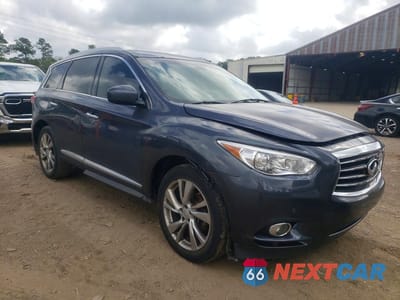 Czwarte zdjęcie samochodu z boku: 2013 INFINITI JX35 BASE VIN:5N1AL0MM9DC340112 - miniatura