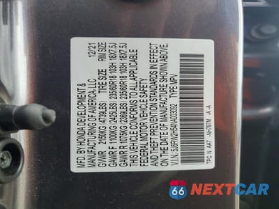 Zdjęcie 14 z 14 samochodu: 2022 HONDA CR-V EX VIN:5J6RW2H54NA003092 - miniatura