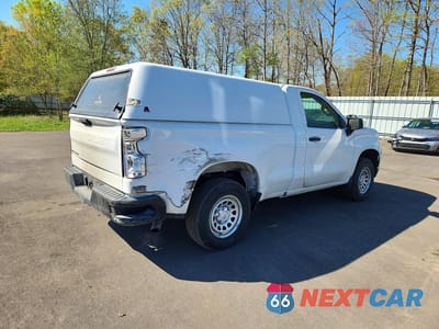 Trzecie zdjęcie samochodu z tyłu: 2023 CHEVROLET SILVERADO C1500 VIN:3GCNAAEK5PG346649 - miniatura