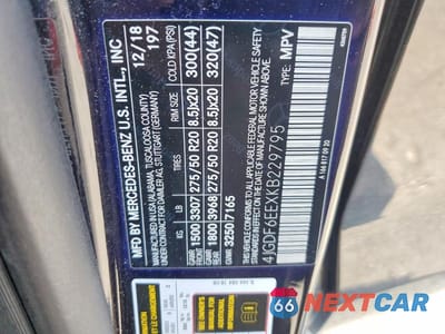 Zdjęcie 13 z 13 samochodu: 2019 MERCEDES-BENZ GLS 450 4MATIC VIN:4JGDF6EEXKB229795 - miniatura