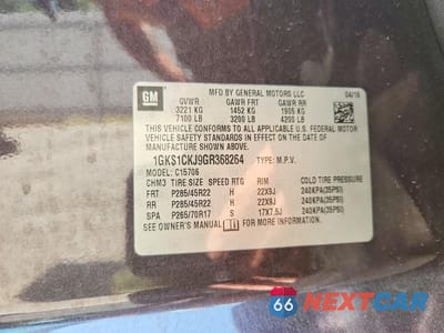 Zdjęcie 13 z 13 samochodu: 2016 GMC YUKON DENALI VIN:1GKS1CKJ9GR368264 - miniatura