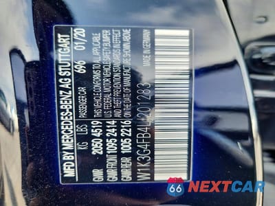 Zdjęcie 12 z 12 samochodu: 2020 MERCEDES-BENZ A 220 4MATIC VIN:W1K3G4FB4LJ201283 - miniatura