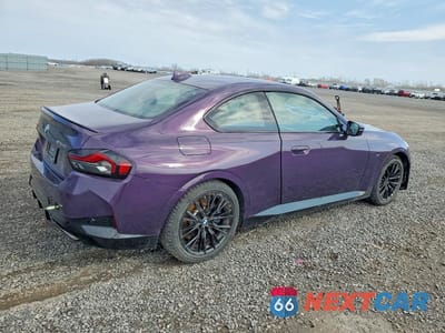 Trzecie zdjęcie samochodu z tyłu: 2022 BMW M240XI VIN:3MW53CM04N8C51400 - miniatura