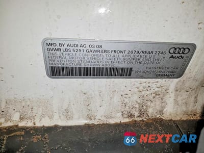 Zdjęcie 12 z 12 samochodu: 2008 AUDI A6 3.2 QUATTRO VIN:WAUDH74F28N126602 - miniatura