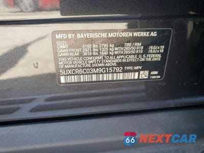 Zdjęcie 14 z 14 samochodu: 2021 BMW X5 XDRIVE40I VIN:5UXCR6C03M9G15792 - miniatura