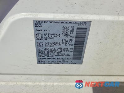 Zdjęcie 13 z 13 samochodu: 2017 NISSAN PATHFINDER SL VIN:5N1DR2MMXHC605858 - miniatura