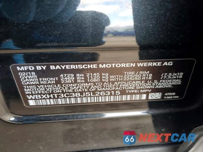 Zdjęcie 12 z 12 samochodu: 2018 BMW X1 XDRIVE28I VIN:WBXHT3C38J5L26315 - miniatura